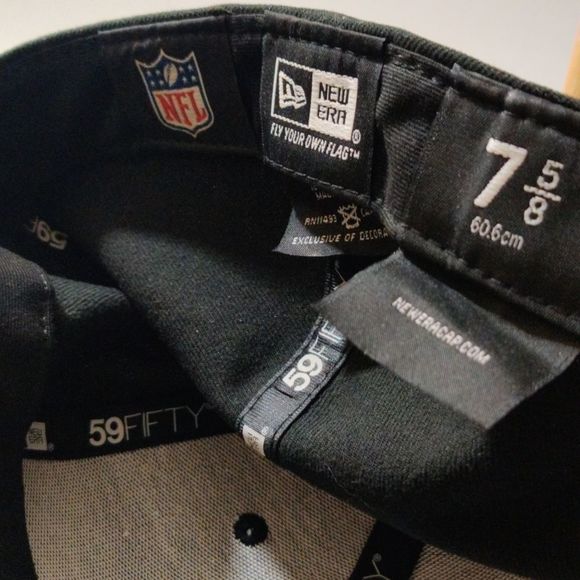 New Era Black Steelers hat‎